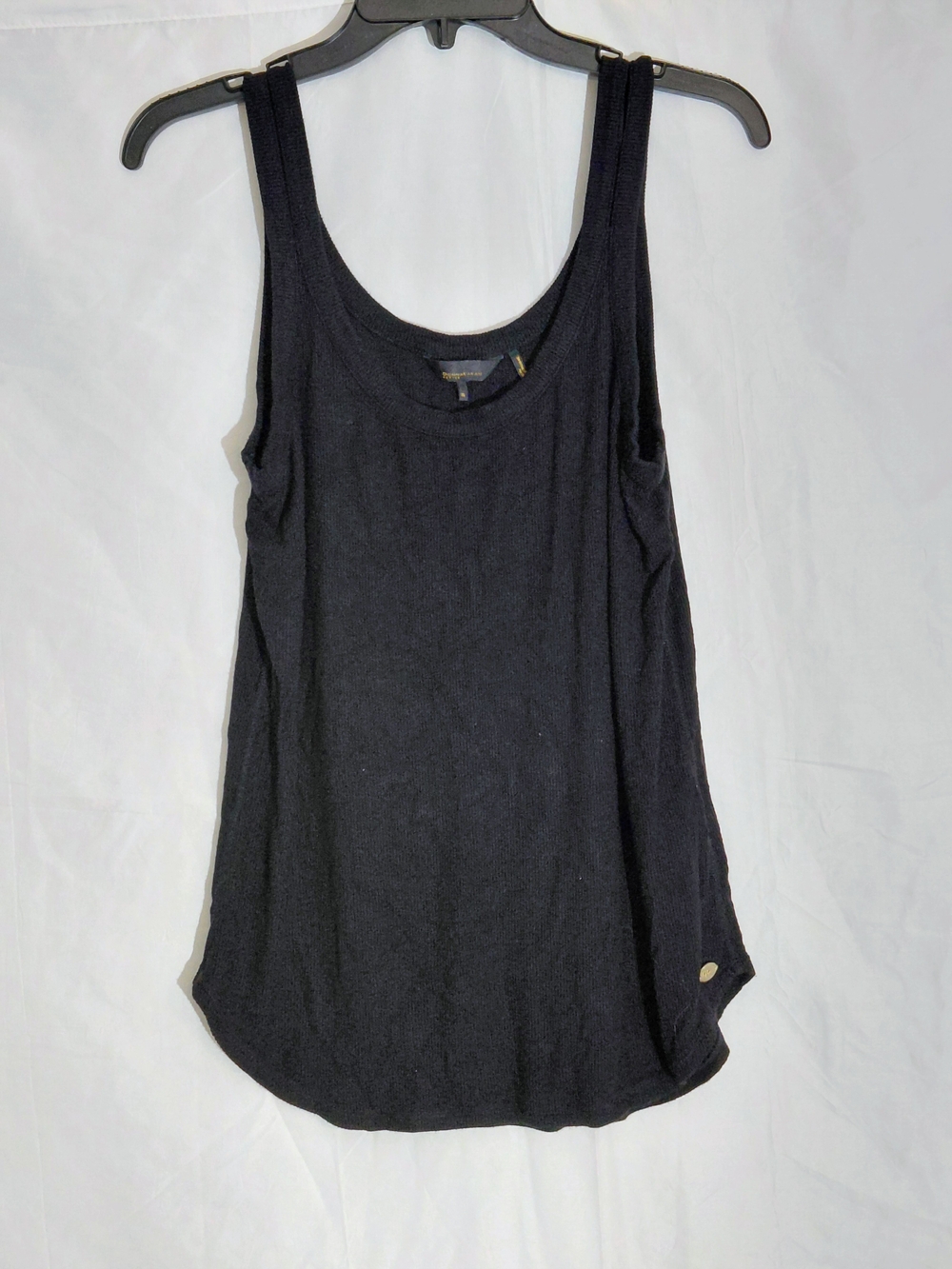 Donna Karan Black Scoop Tank Top